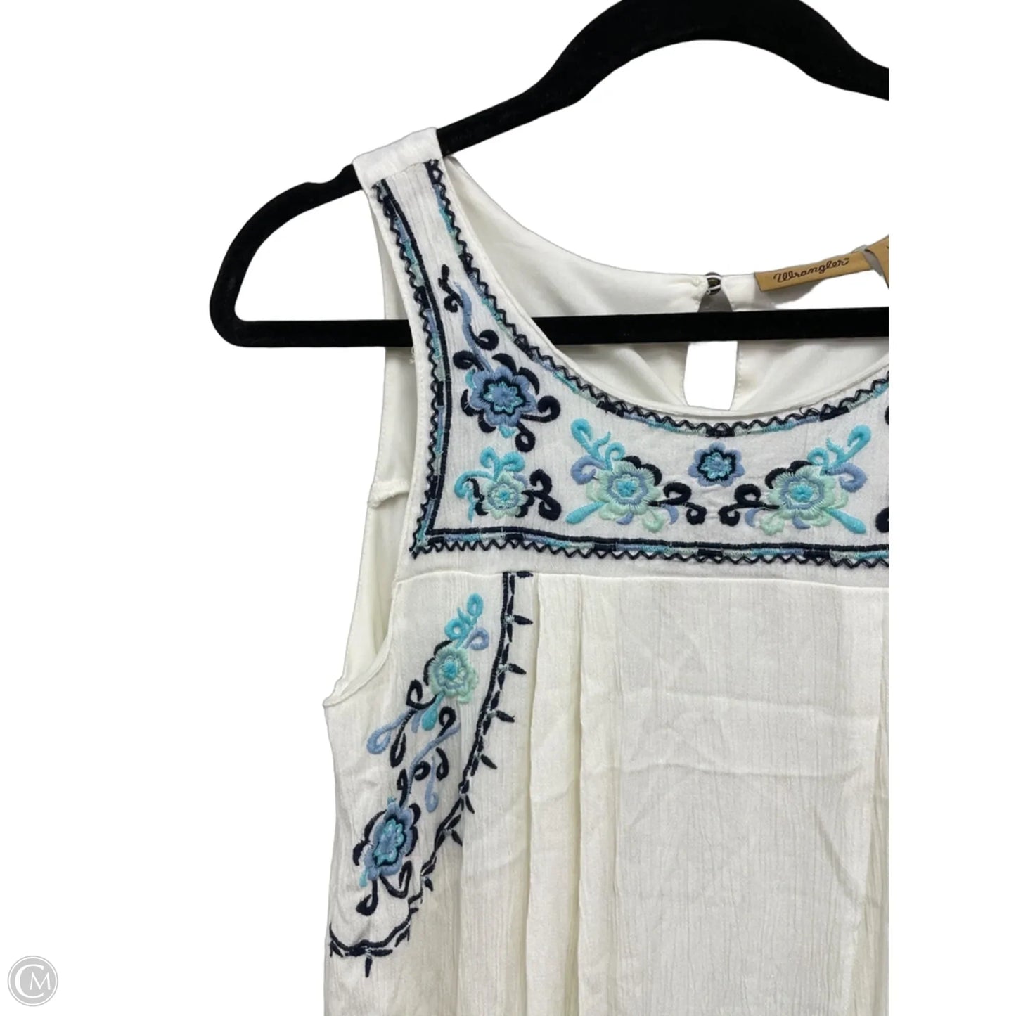 Dress Casual Short By Wrangler In Blue & Cream, Size: Sp