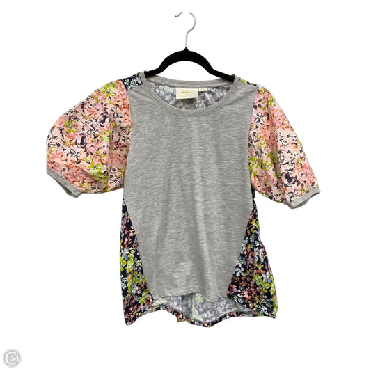 Top Short Sleeve By Maeve In Multi-colored, Size: Xs