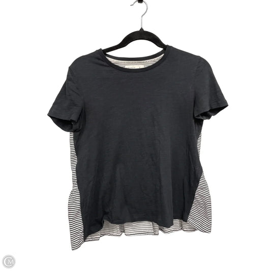 Top Short Sleeve Designer By Kate Spade In Black & White, Size: S