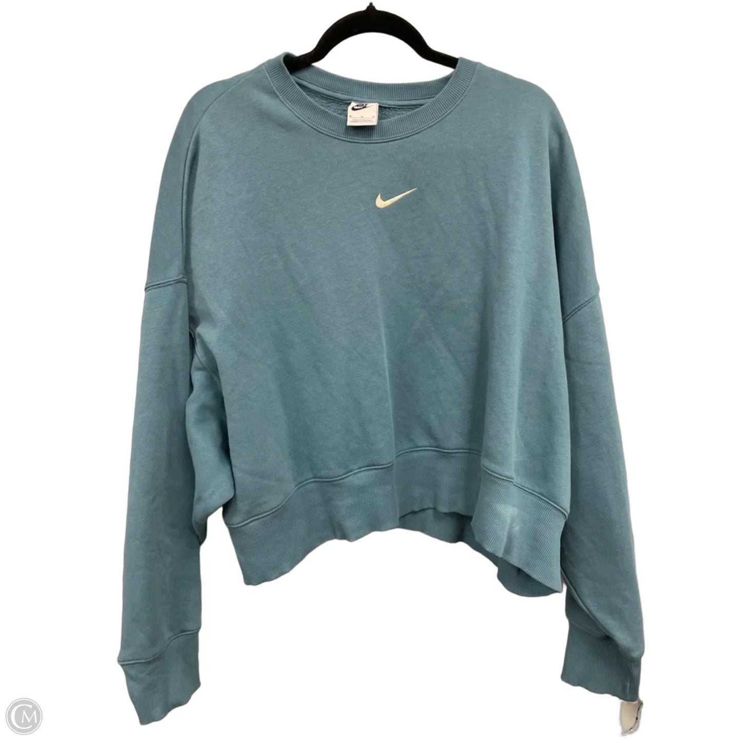 Sweatshirt Crewneck By Nike Apparel In Blue, Size: M
