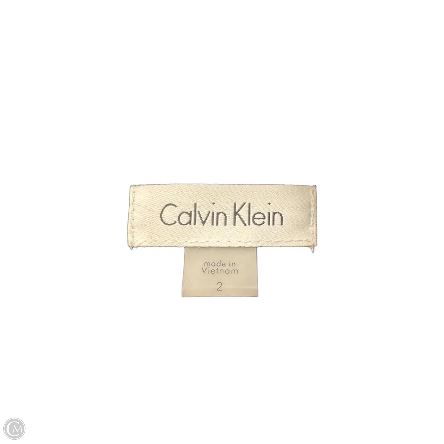 Dress Casual Midi By Calvin Klein In Navy, Size: 2