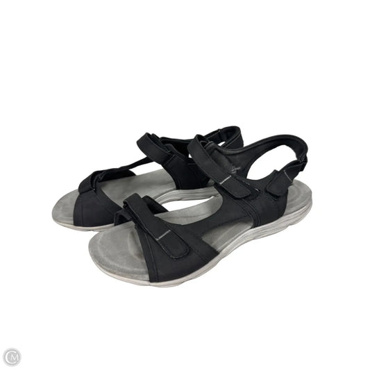 Sandals Flats By Easy Spirit In Black, Size: 8