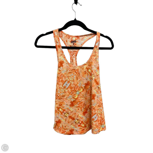 Athletic Tank Top By Soffe In Orange & Yellow, Size: M