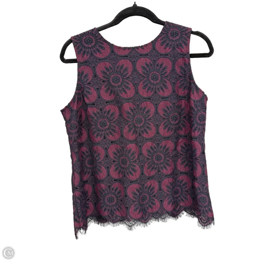 Top Sleeveless By Banana Republic In Floral Print, Size: S