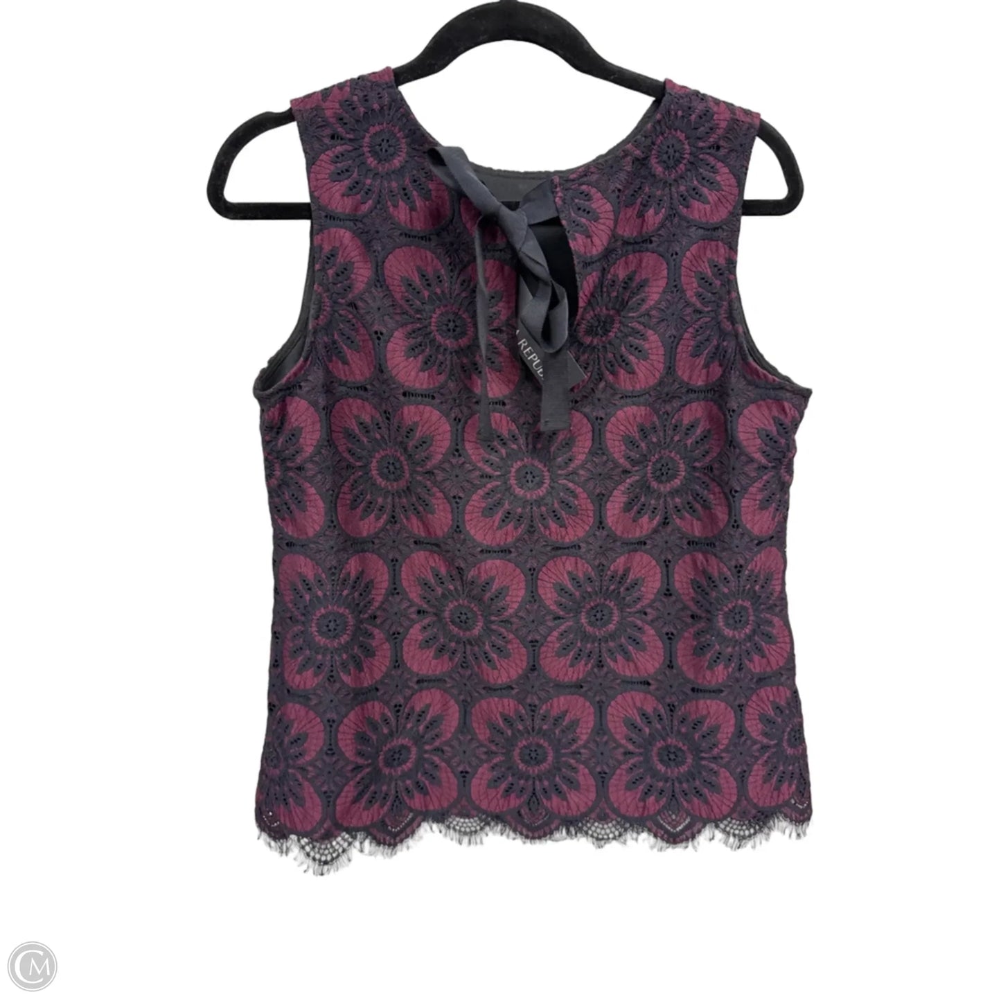 Top Sleeveless By Banana Republic In Floral Print, Size: S