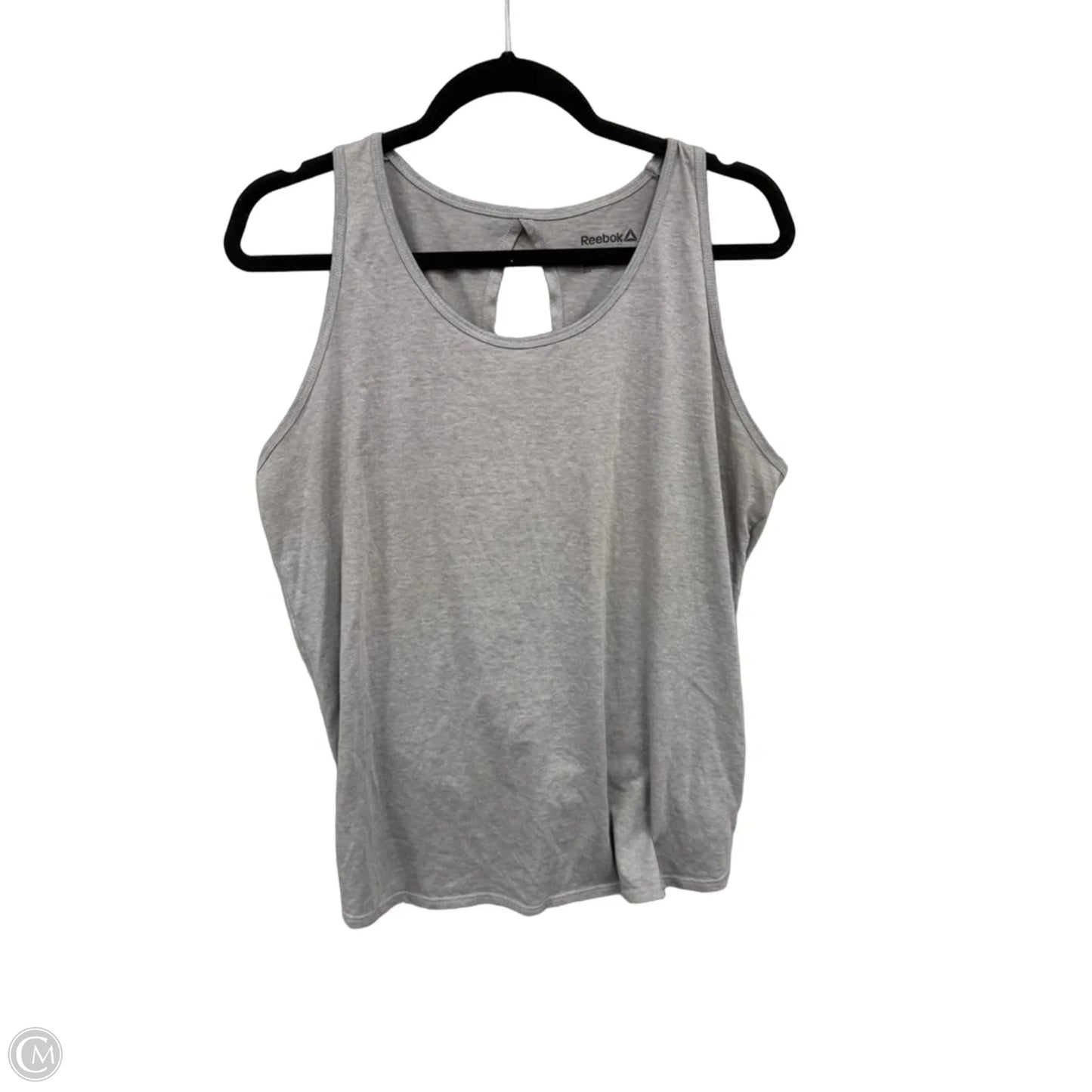 Athletic Tank Top By Reebok In Grey, Size: L