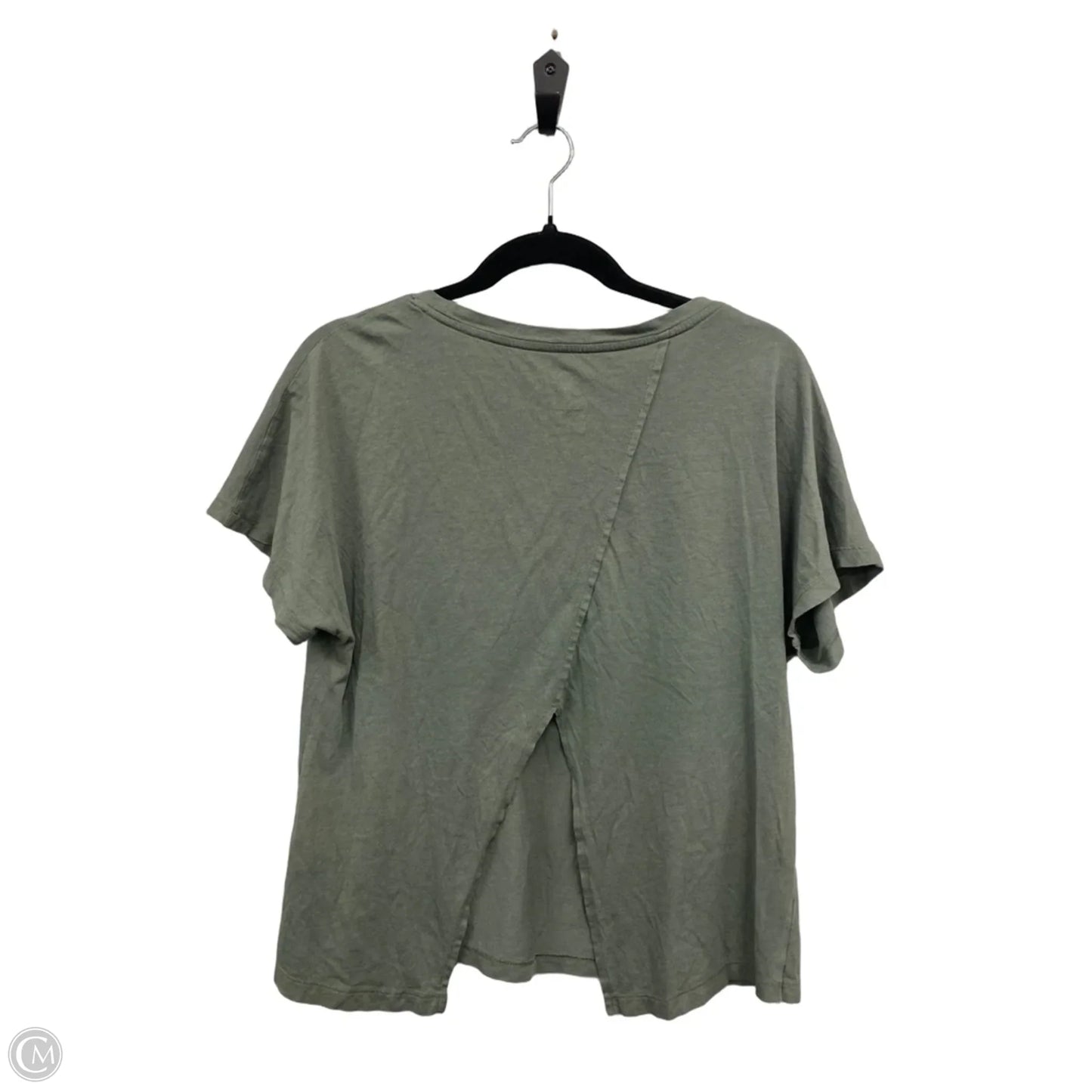 Athletic Top Short Sleeve By Athletic Works In Green, Size: L