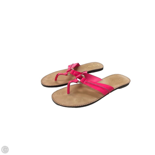 Sandals Designer By Lilly Pulitzer In Pink, Size: 9.5