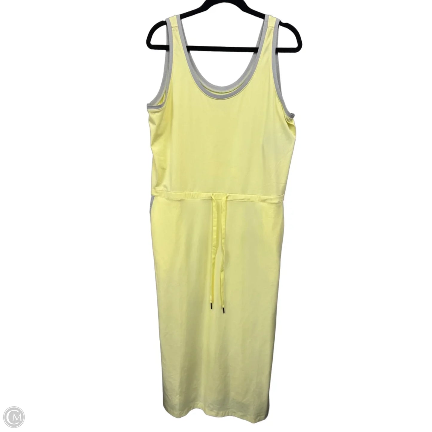 Dress Casual Midi By Columbia In Yellow, Size: Xl