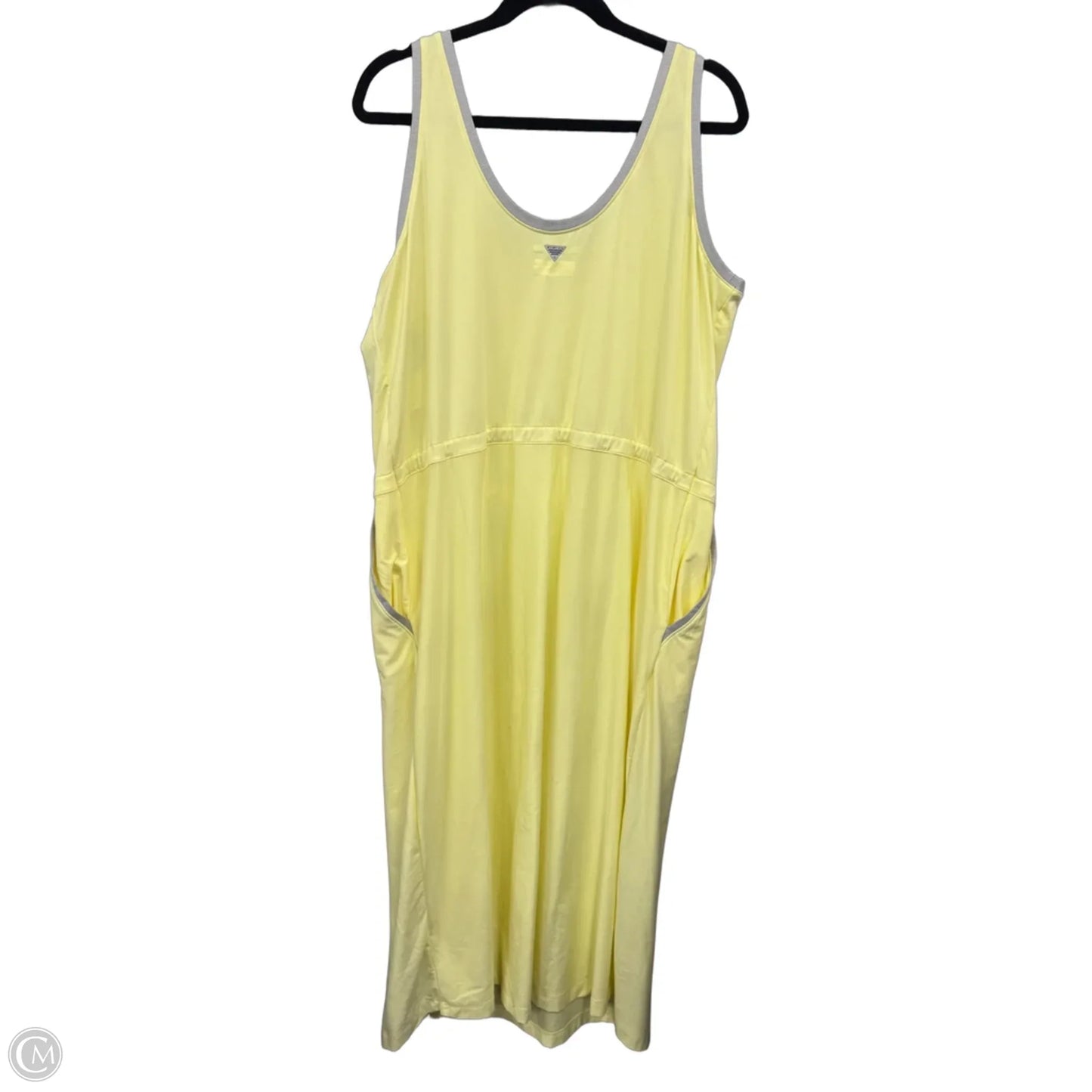 Dress Casual Midi By Columbia In Yellow, Size: Xl