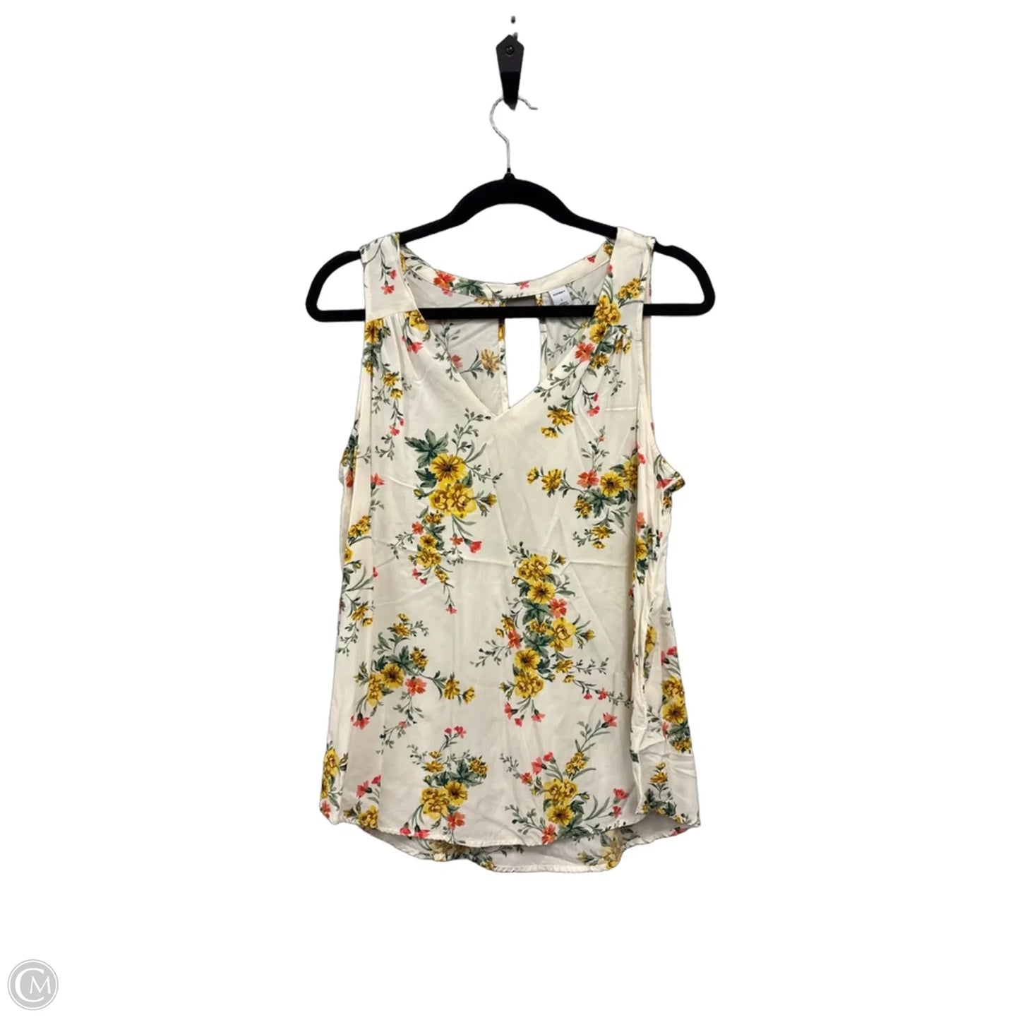 Top Sleeveless By Old Navy In Floral Print, Size: L