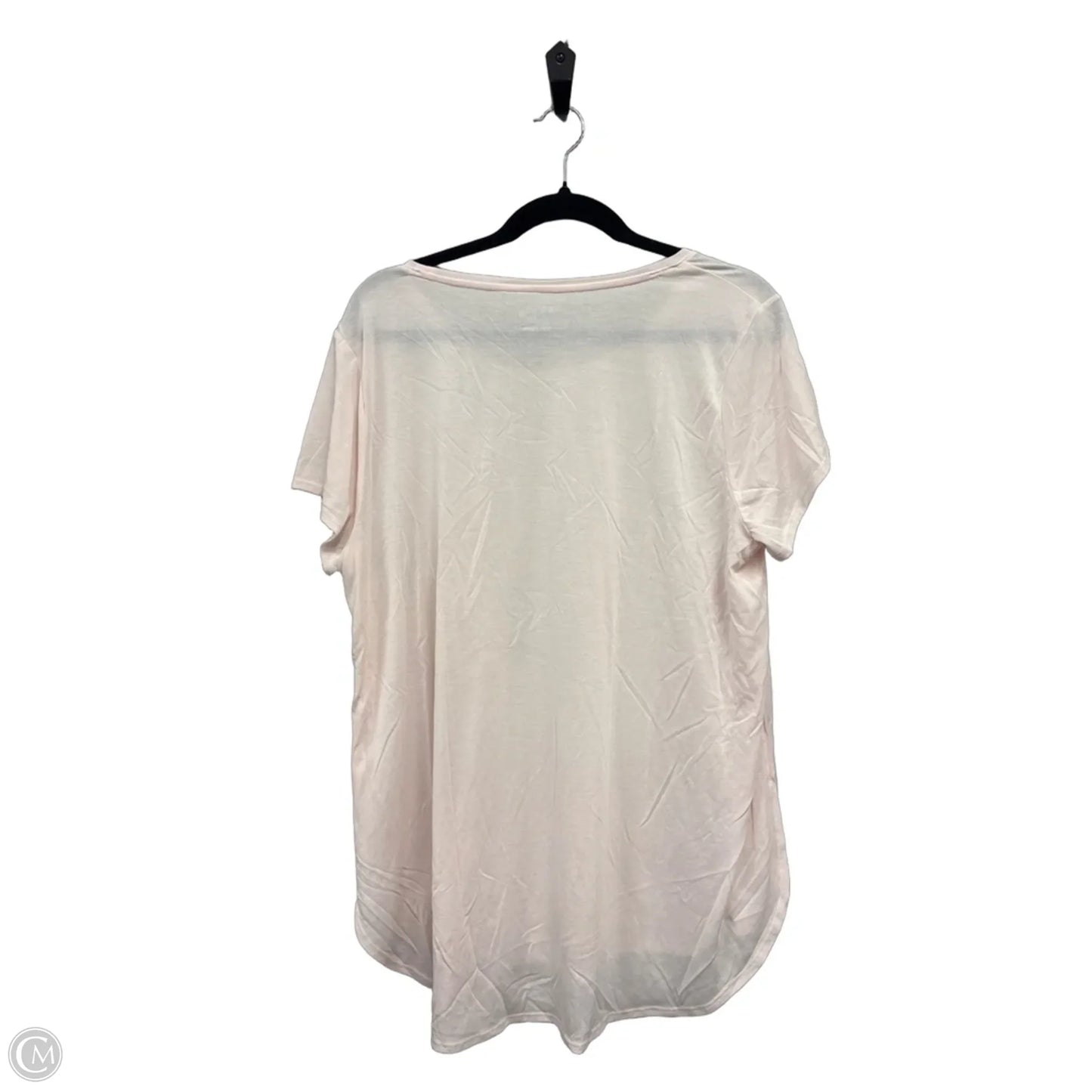 Top Short Sleeve Basic By Apt 9 In Pink, Size: Xl