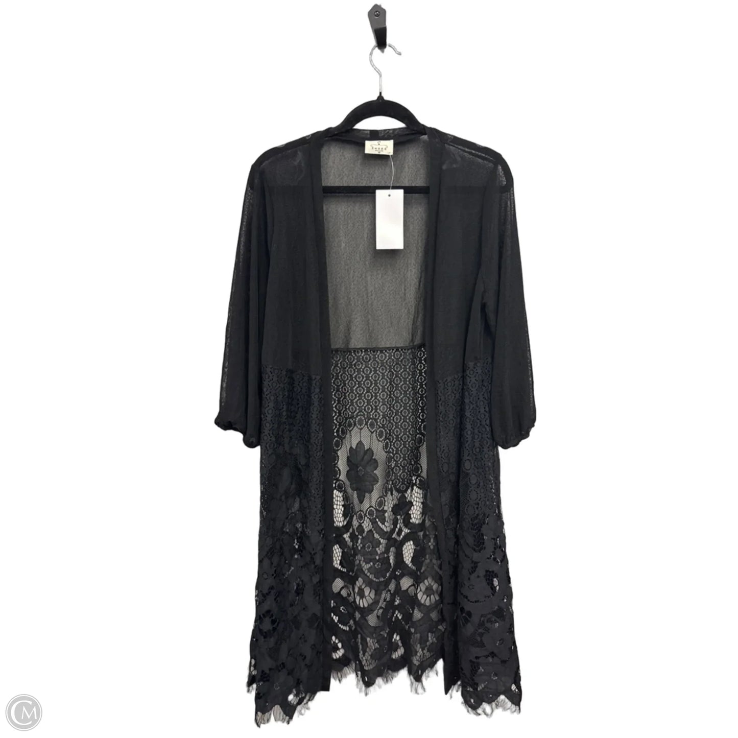 Kimono By Ember In Black, Size: 1x