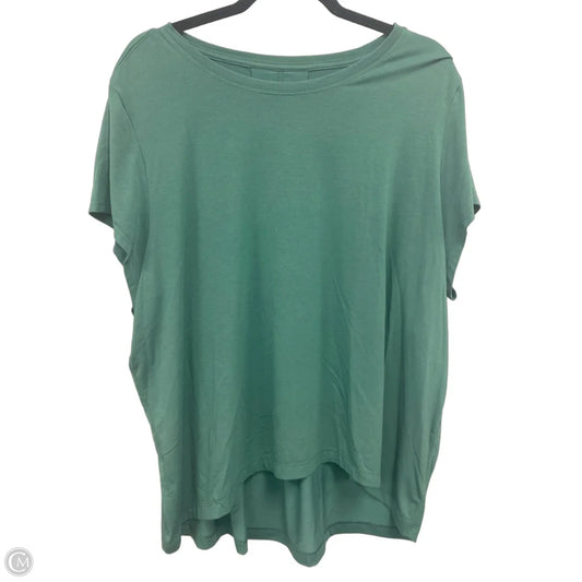 Athletic Top Short Sleeve By Athleta In Green, Size: Xl