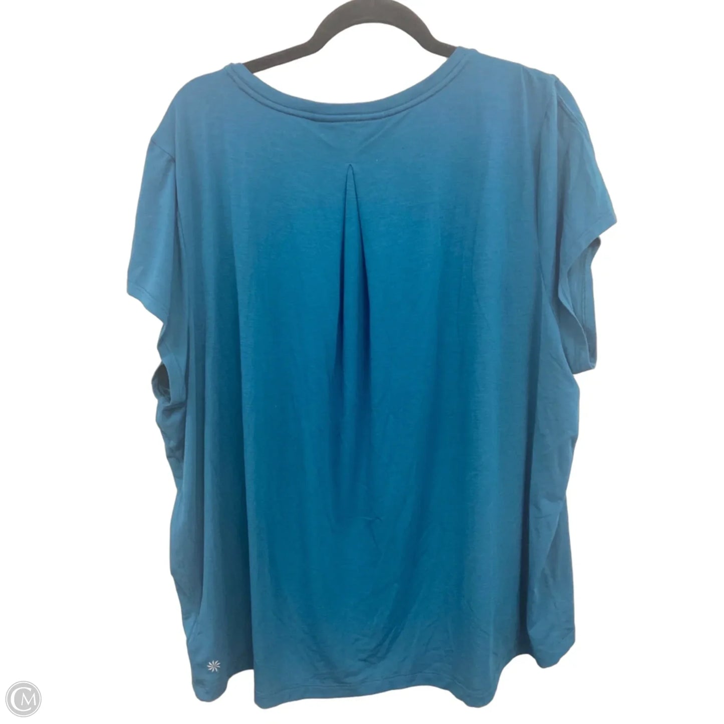 Athletic Top Short Sleeve By Athleta In Teal, Size: Xl