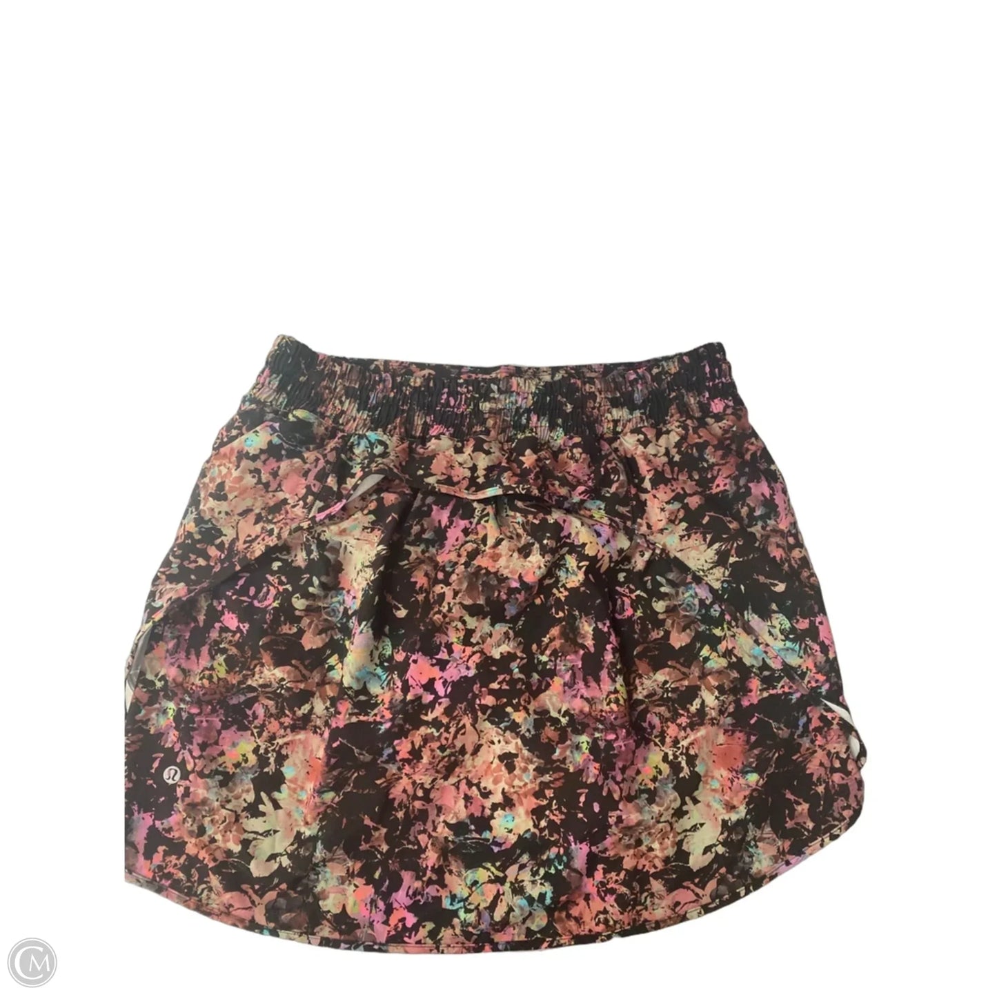 Athletic Skort By Lululemon In Floral Print, Size: 12