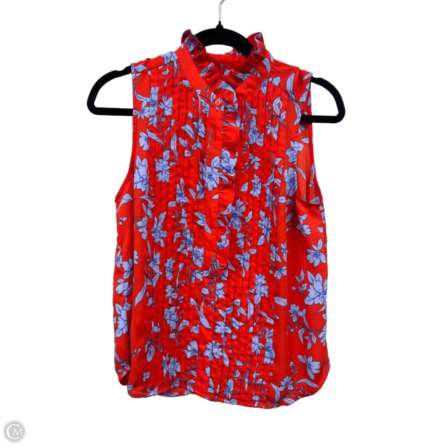 Top Sleeveless By Ann Taylor In Floral Print, Size: Mp