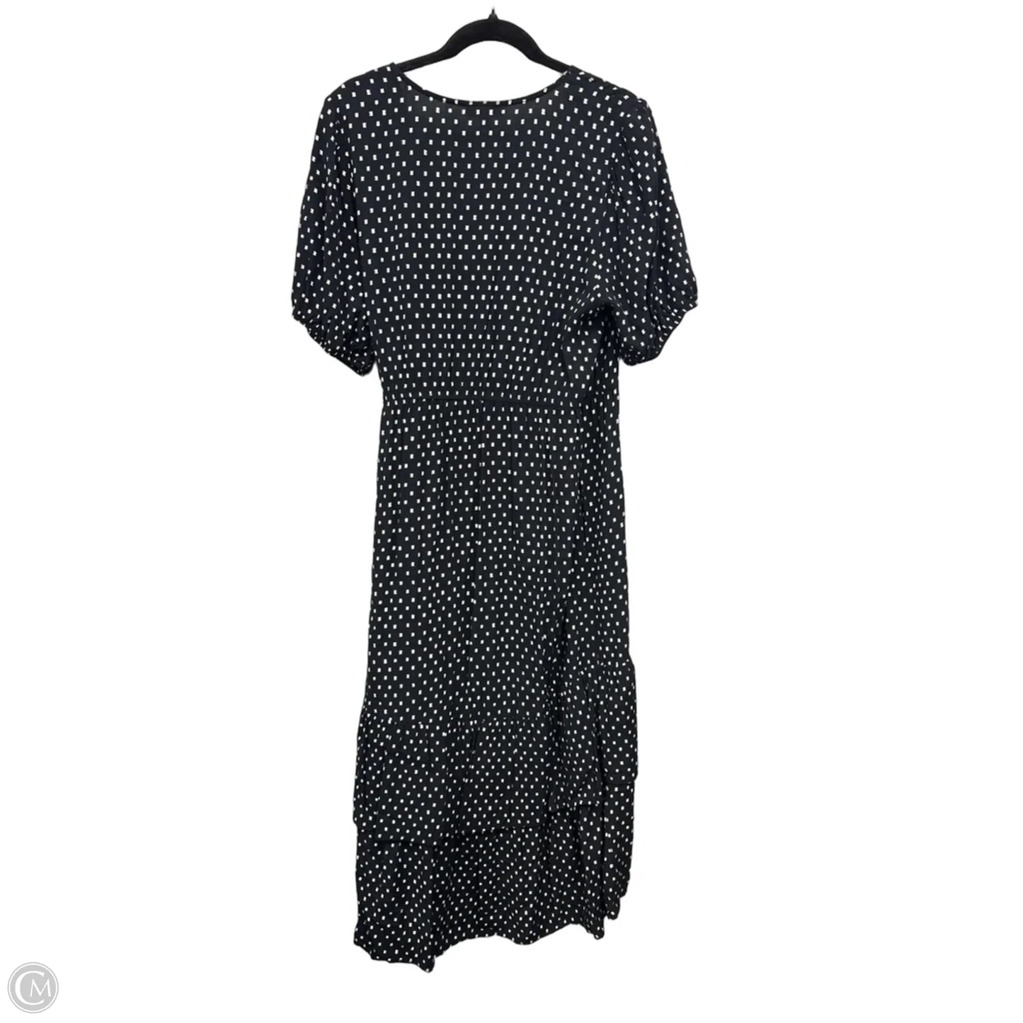 Dress Casual Midi By Knox Rose In Black & Cream, Size: Xl