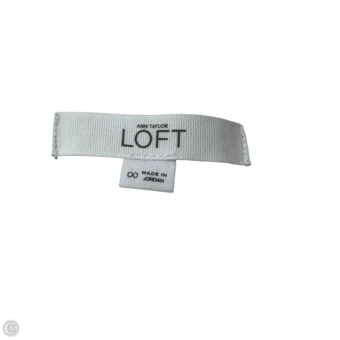 Shorts By Loft In Black & Cream, Size: Xxs
