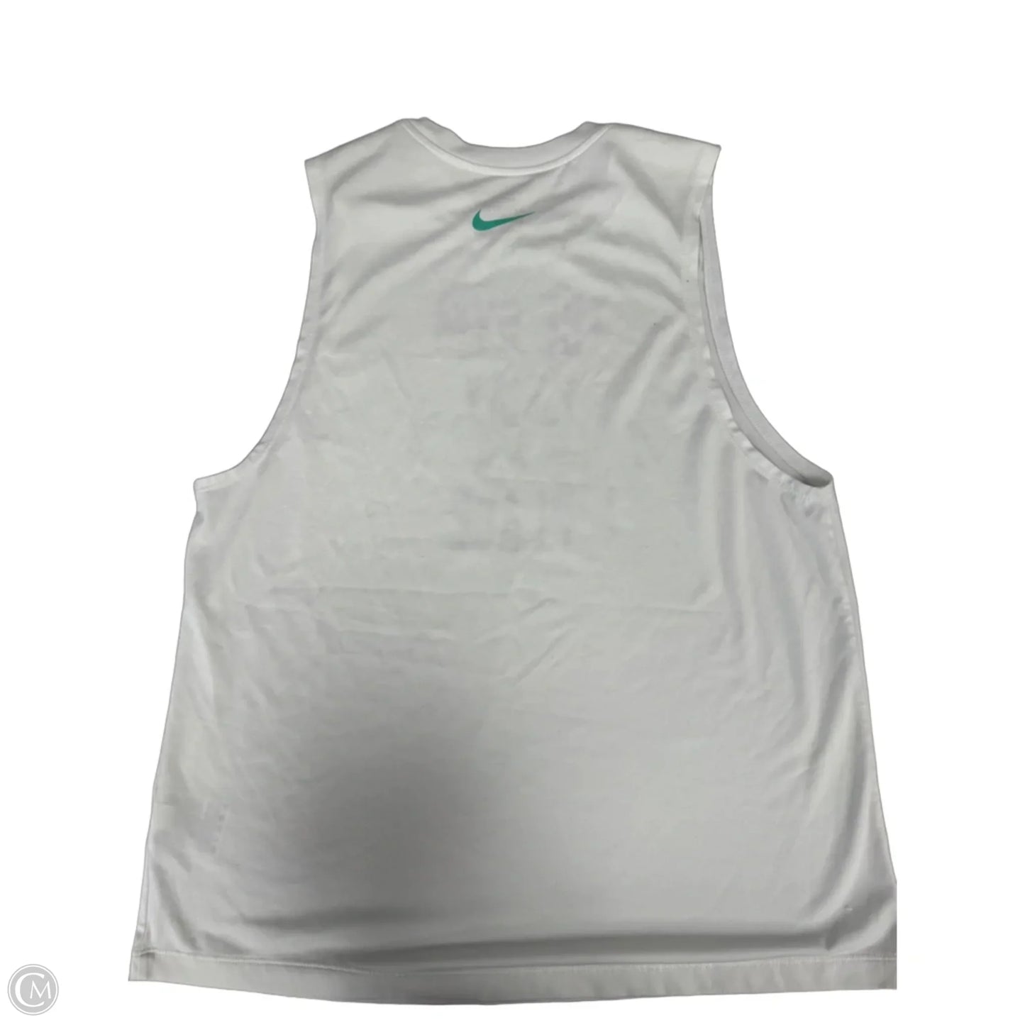 Athletic Tank Top By Nike Apparel In White, Size: M