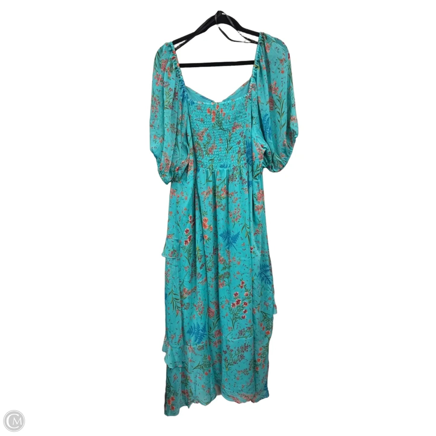 Dress Casual Midi By Jessica Simpson In Floral Print, Size: 3x