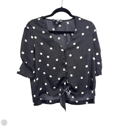 Top Short Sleeve By Laundry In Polkadot Pattern, Size: S
