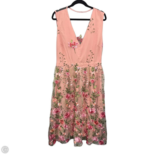 Dress Casual Midi By Petal & Pup In Floral Print, Size: Xl