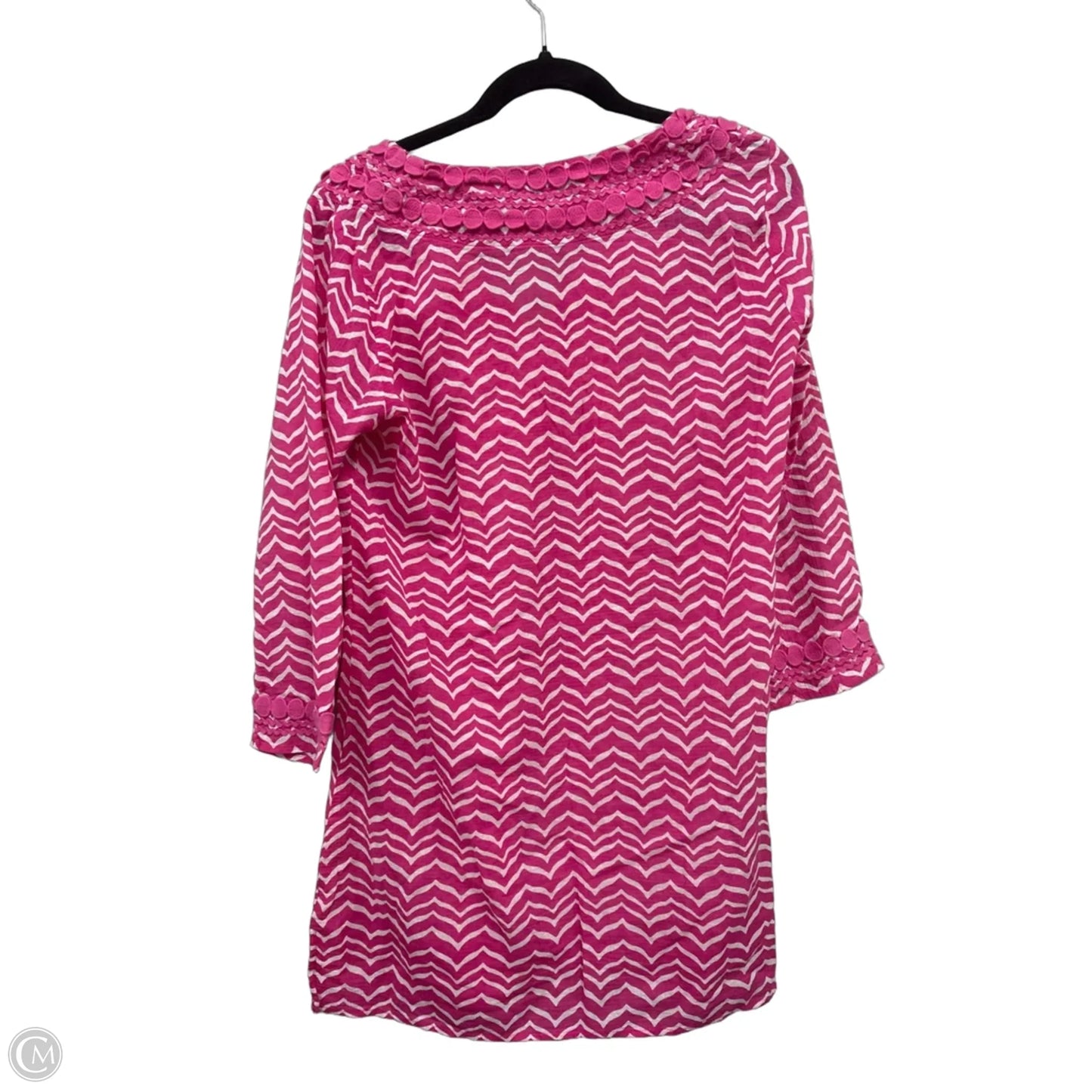 Swimwear Cover-up By Vineyard Vines In Pink & White, Size: S
