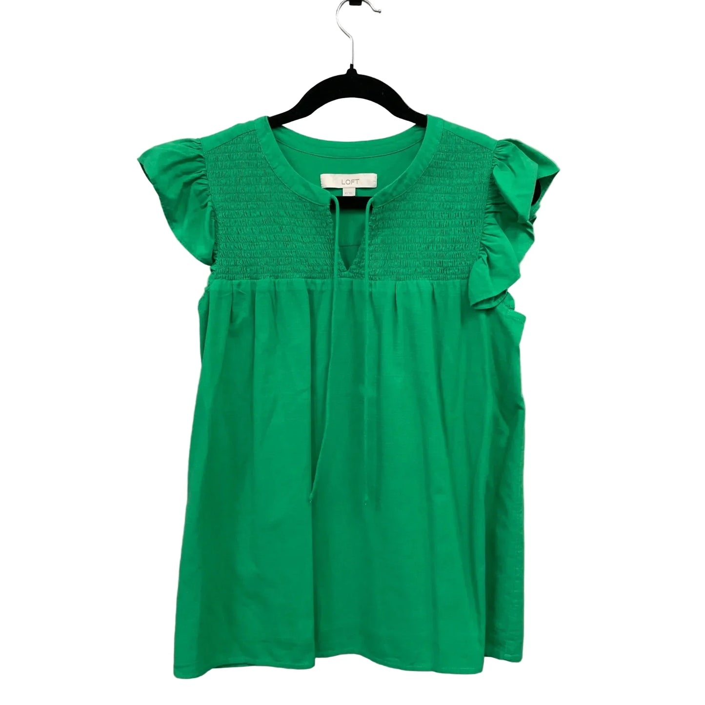 Top Short Sleeve By Loft In Green, Size: Xs