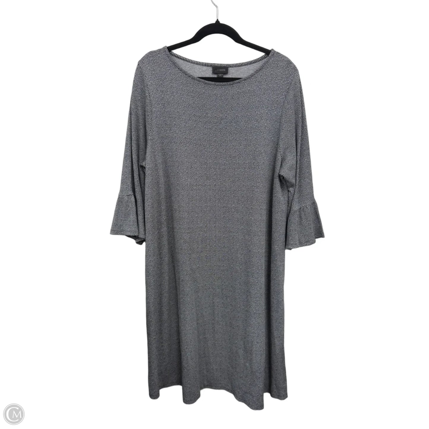 Dress Casual Midi By J. Jill In Black & Grey, Size: Xlp