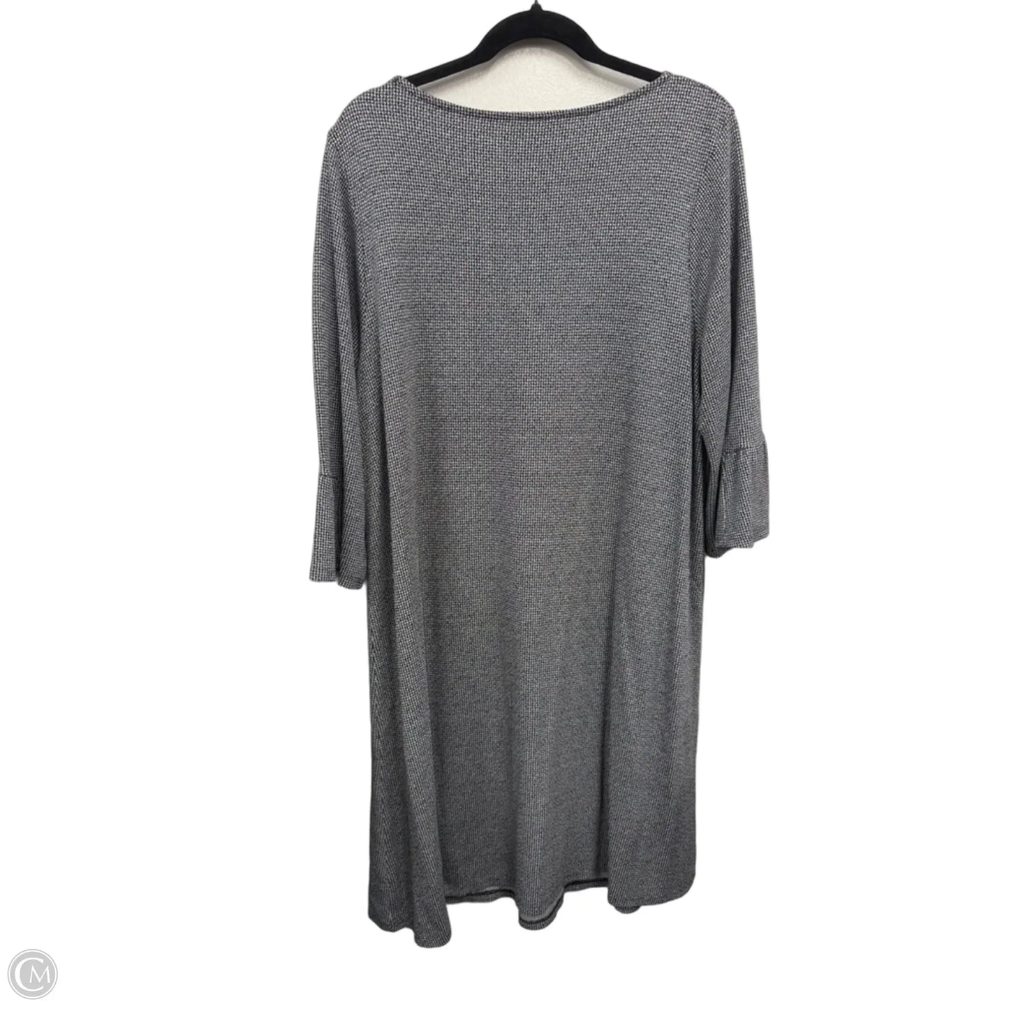 Dress Casual Midi By J. Jill In Black & Grey, Size: Xlp