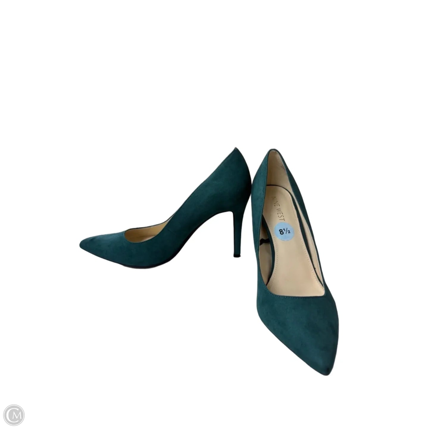 Shoes Heels Stiletto By Nine West In Green, Size: 8.5