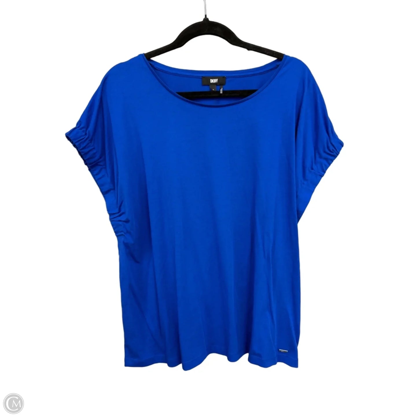Top Short Sleeve Basic By Dkny In Blue, Size: Xl