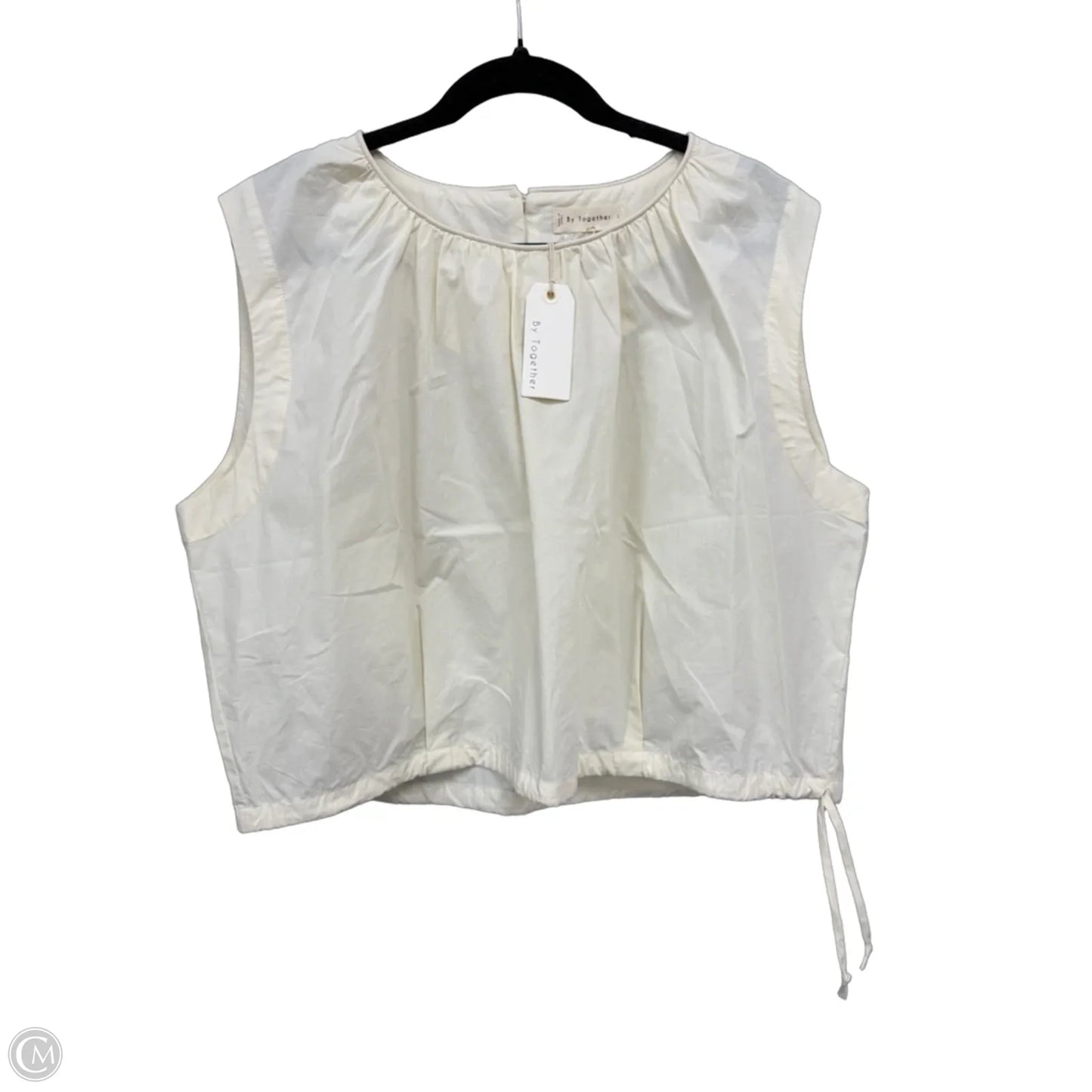 Top Sleeveless By By Together In Cream, Size: L