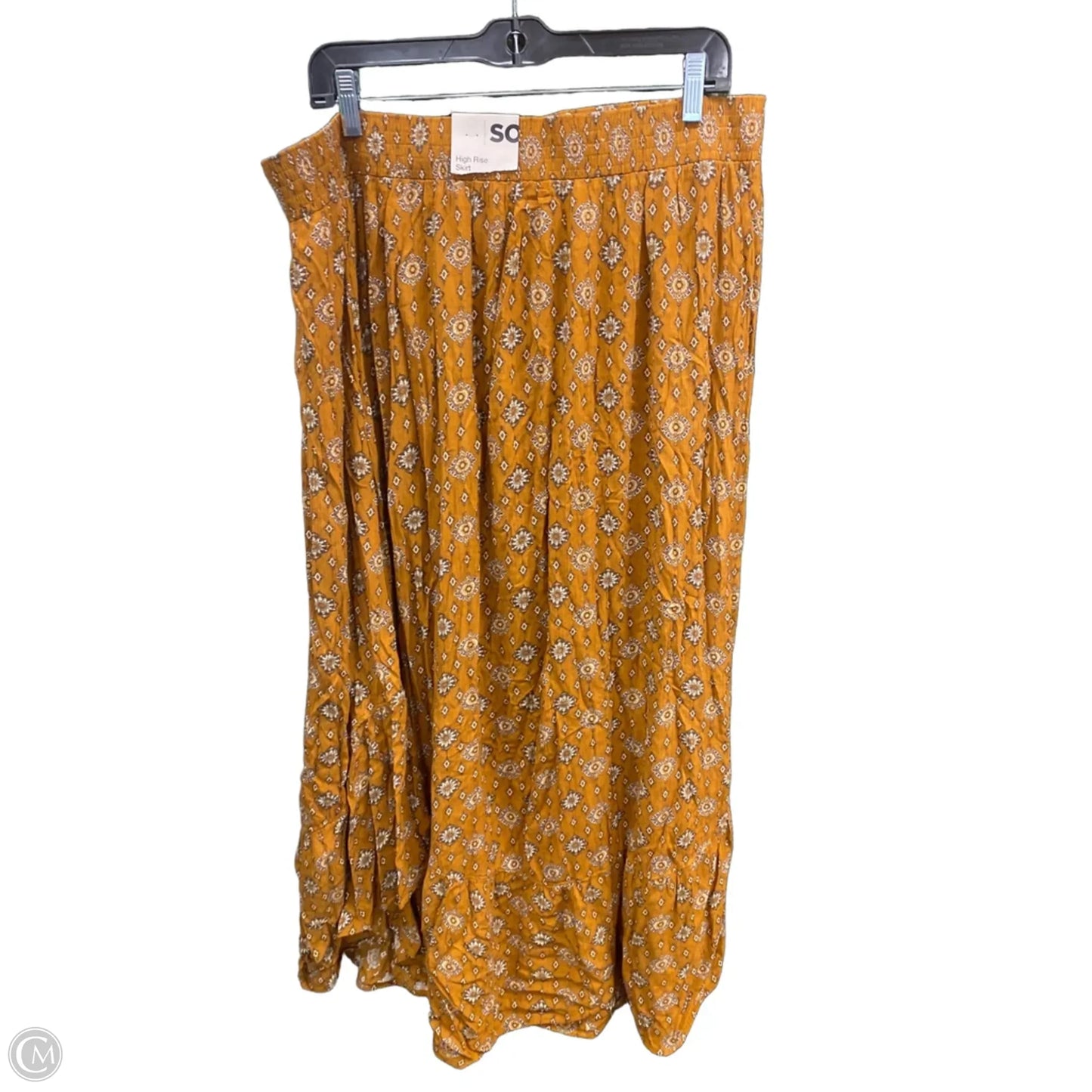 Skirt Maxi By Sonoma In Brown & Orange, Size: Xxl