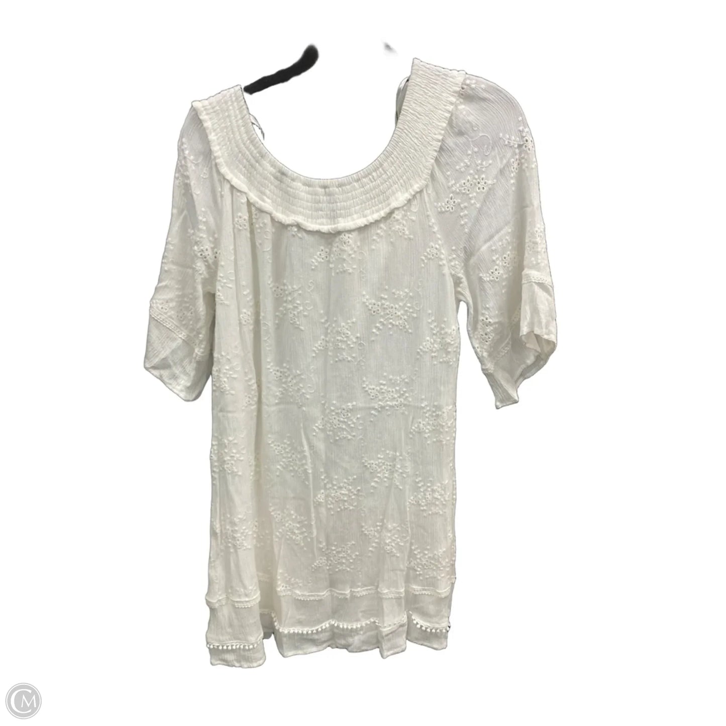 Dress Casual Short By Knox Rose In Cream, Size: Xl