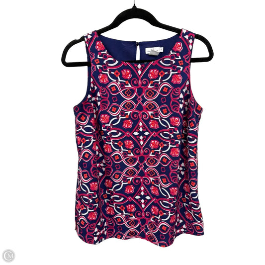 Top Sleeveless By Vineyard Vines In Blue & Pink, Size: 6