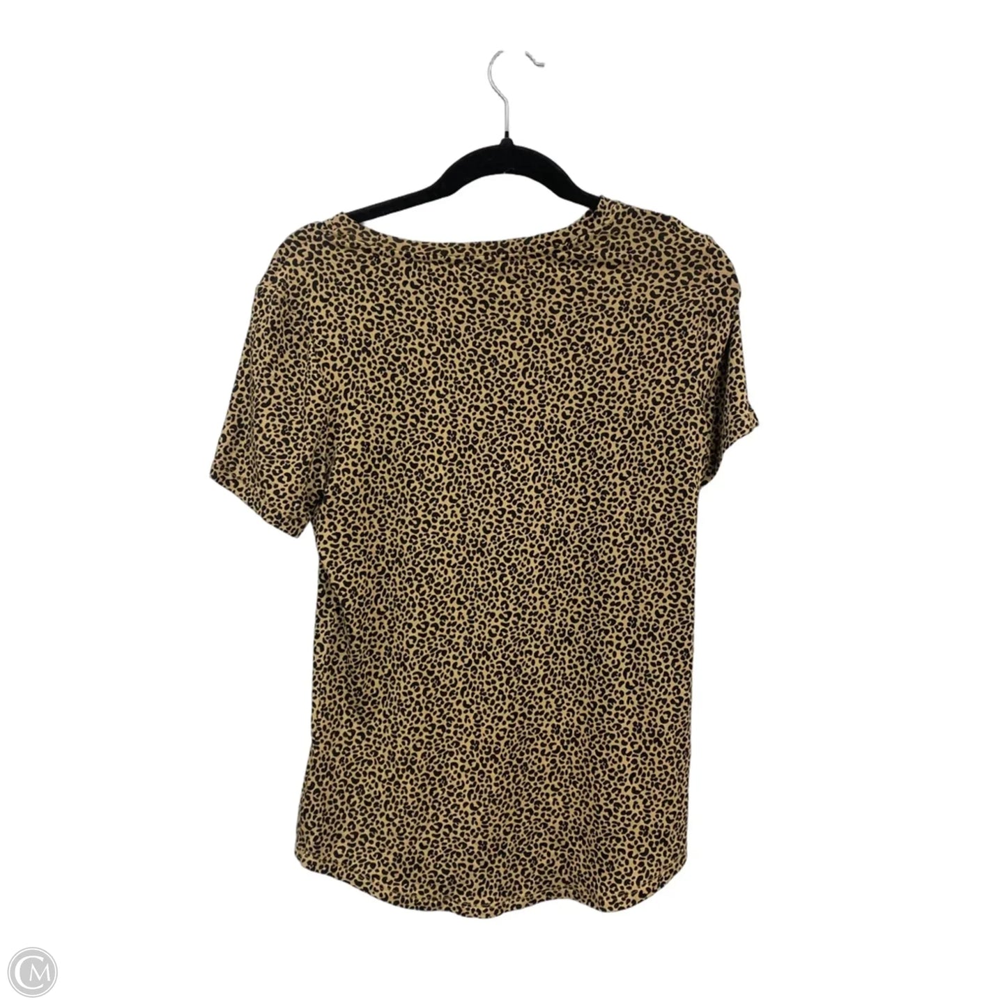 Top Short Sleeve Basic By Old Navy In Black & Tan, Size: S