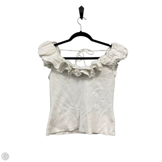 Top Sleeveless By Maeve In Cream, Size: Sp