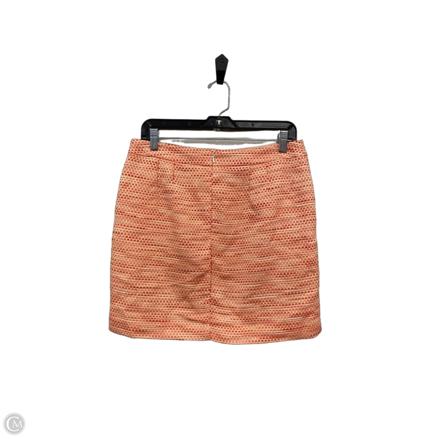 Skirt Mini & Short By Loft In Orange & White, Size: 6