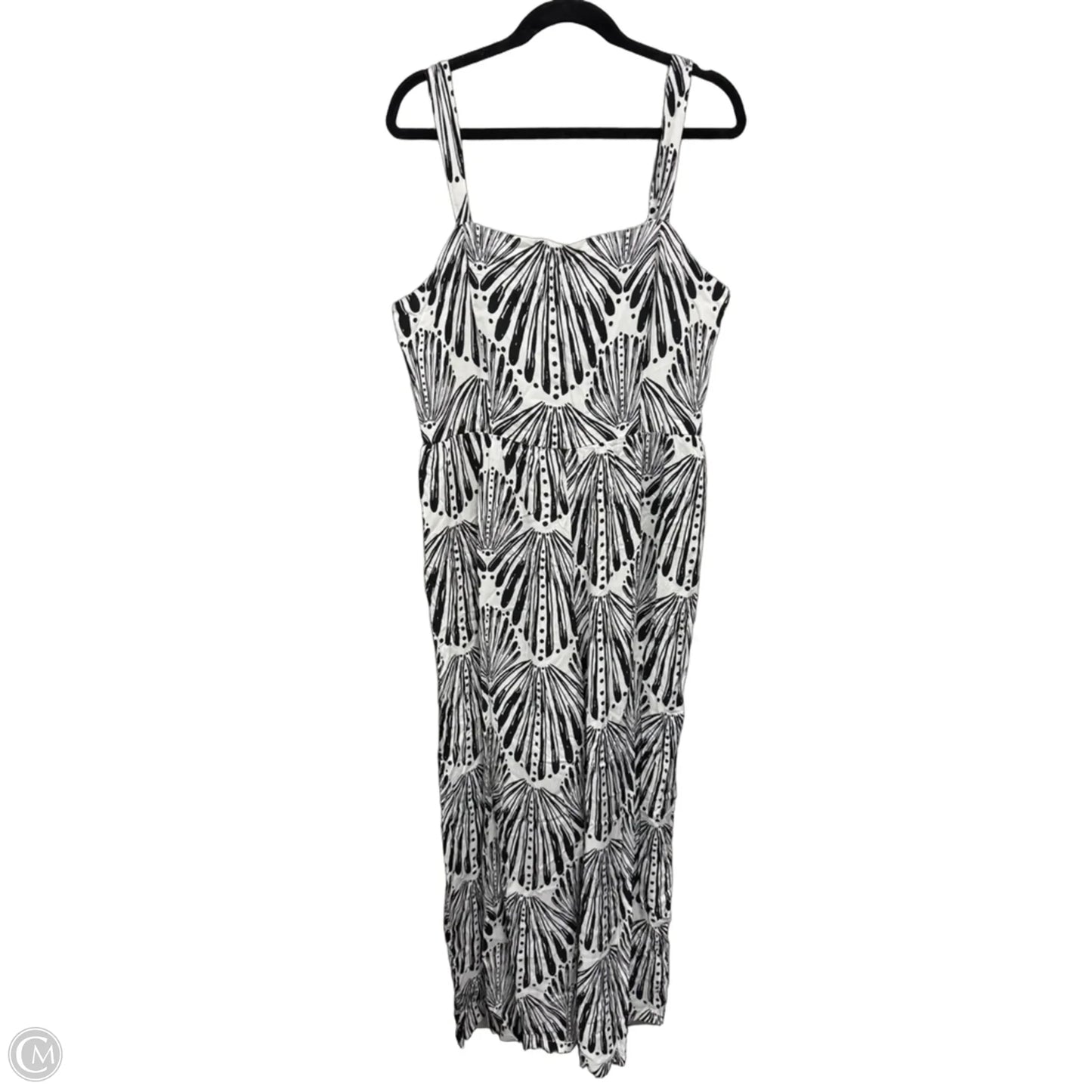 Jumpsuit By Luxology In Black & White, Size: Xl