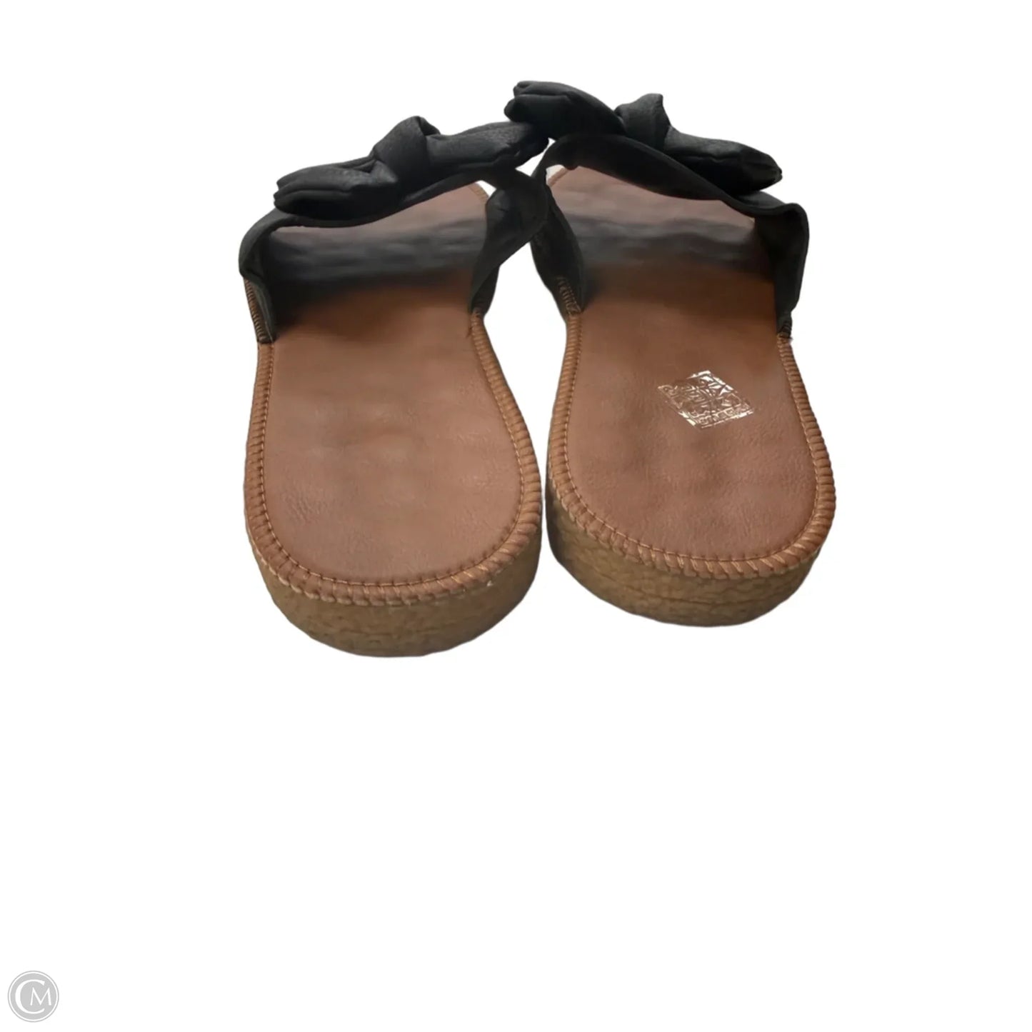 Sandals Flats By Clothes Mentor In Black, Size: 8