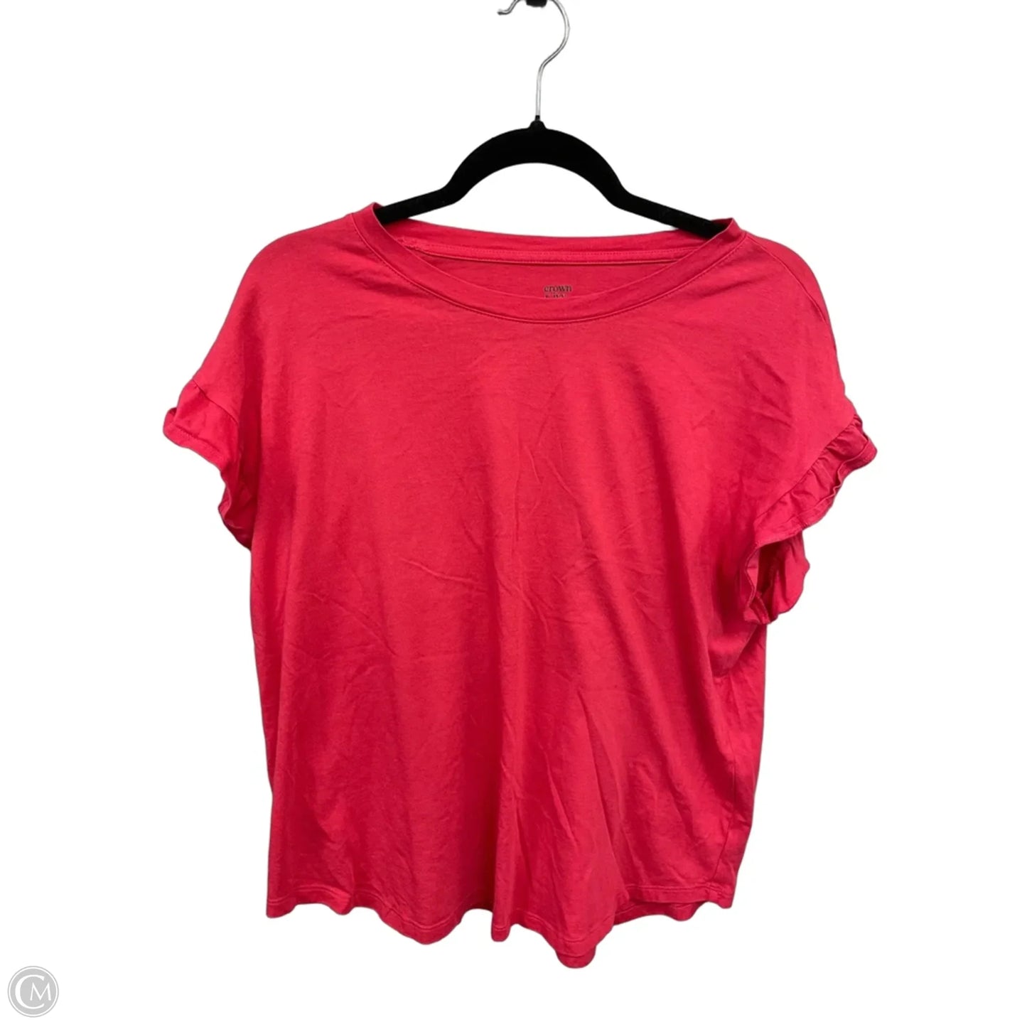 Top Short Sleeve By Crown And Ivy In Coral, Size: L