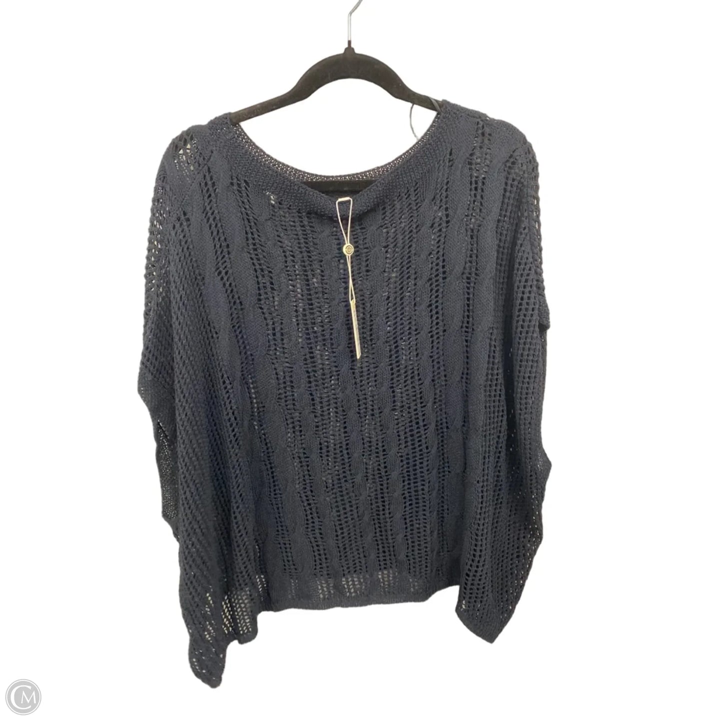 Sweater Short Sleeve By Max Studio In Black, Size: Xl