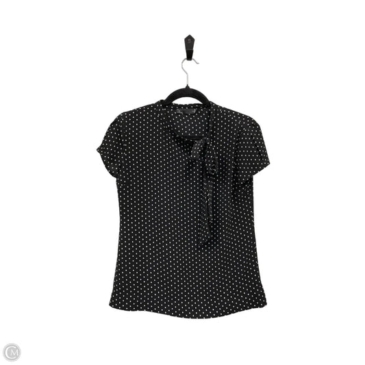 Top Short Sleeve By Clothes Mentor In Black & White, Size: S