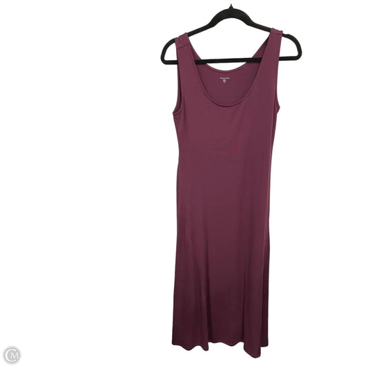 Dress Casual Midi By Garnet Hill In Purple, Size: Xs