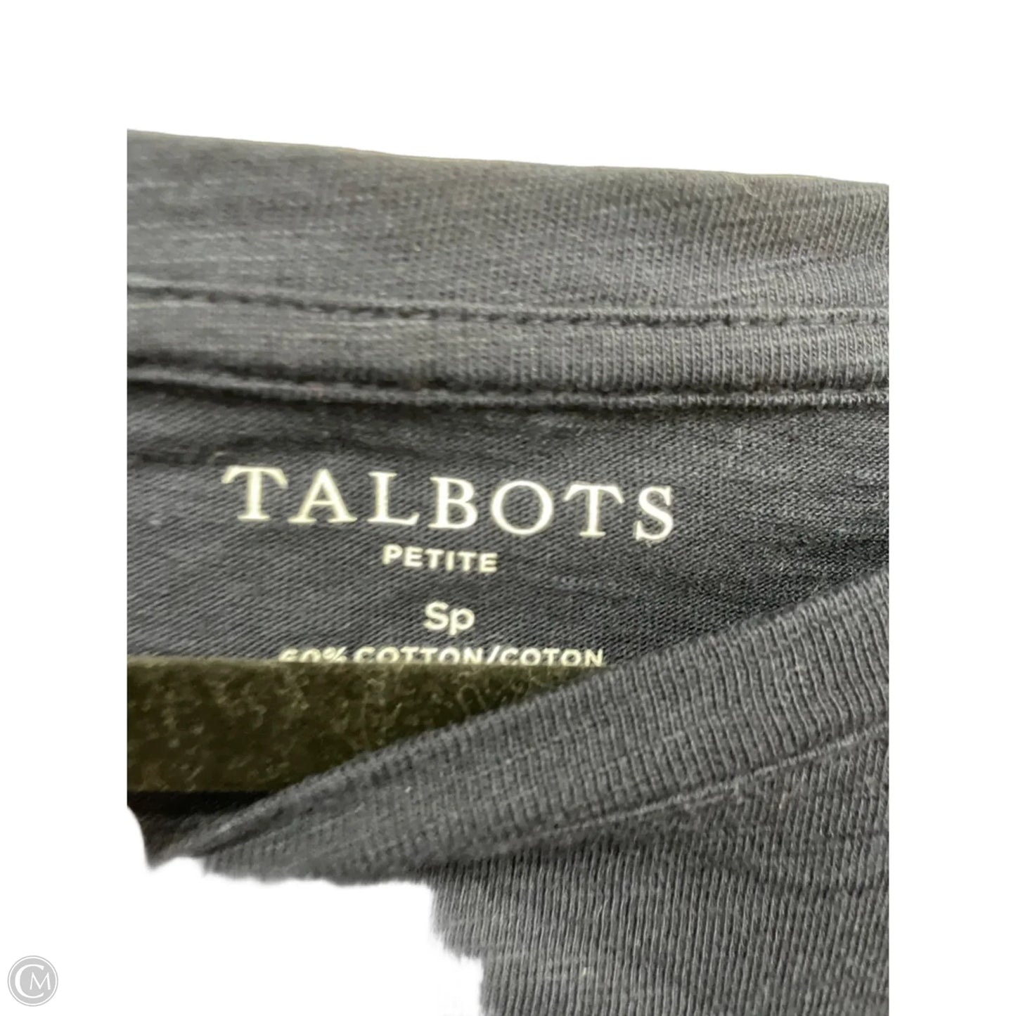 Top Short Sleeve Basic By Talbots In Blue & Red & White, Size: Sp