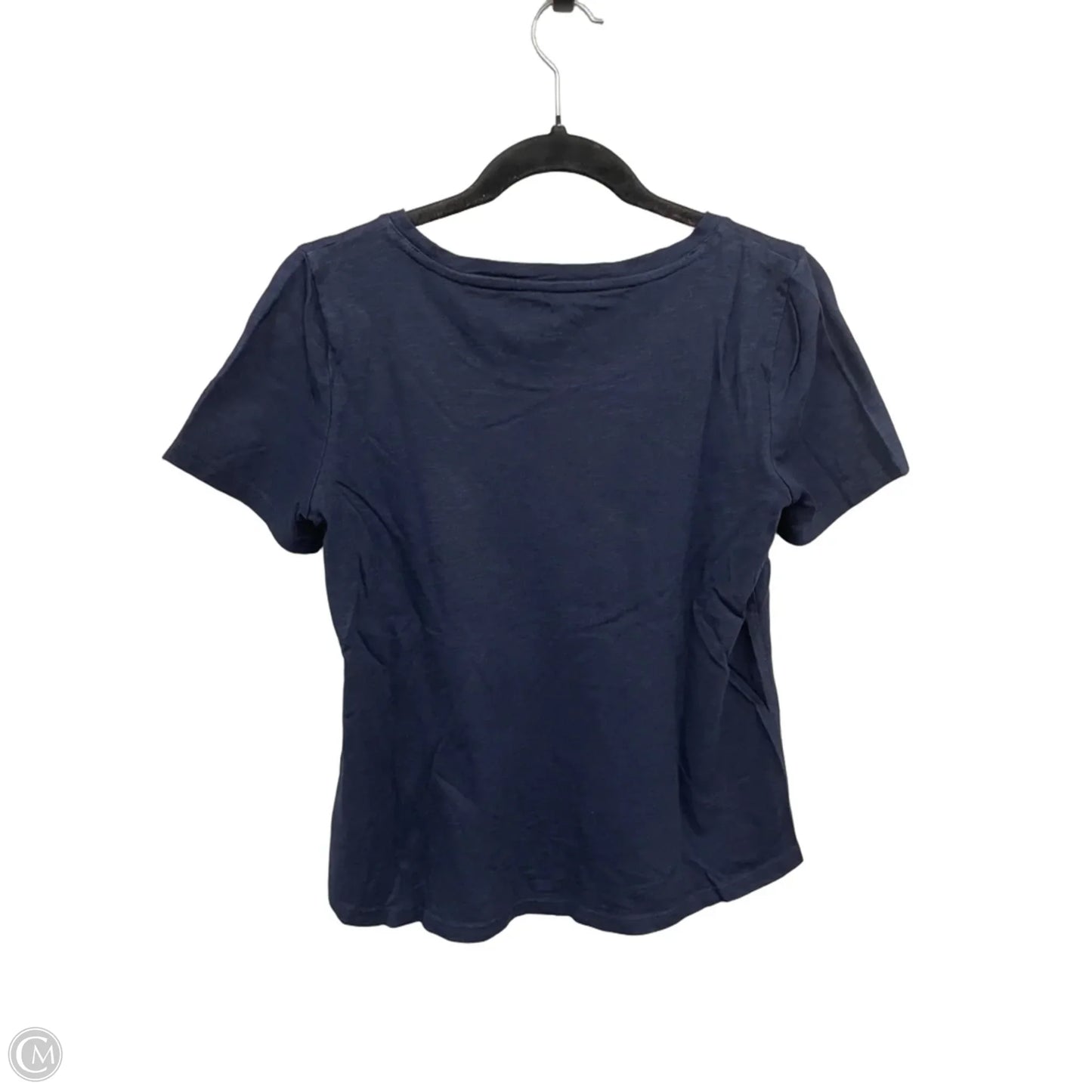 Top Short Sleeve Basic By Talbots In Blue & Red & White, Size: Sp