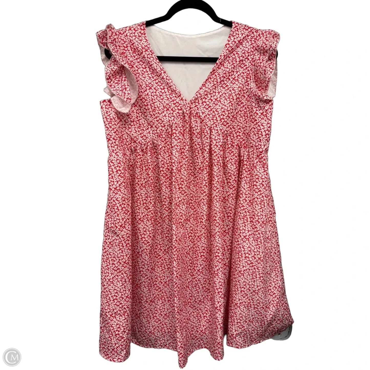 Dress Casual Short By Clothes Mentor In Red & White, Size: M