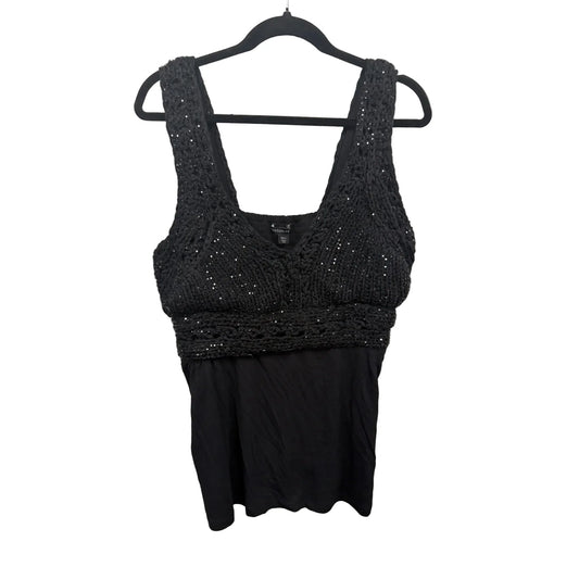 Top Sleeveless By Boston Proper In Black, Size: L